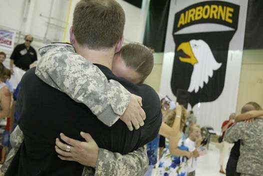 There are no sweeter words for our troops that "Welcome home soldier!"